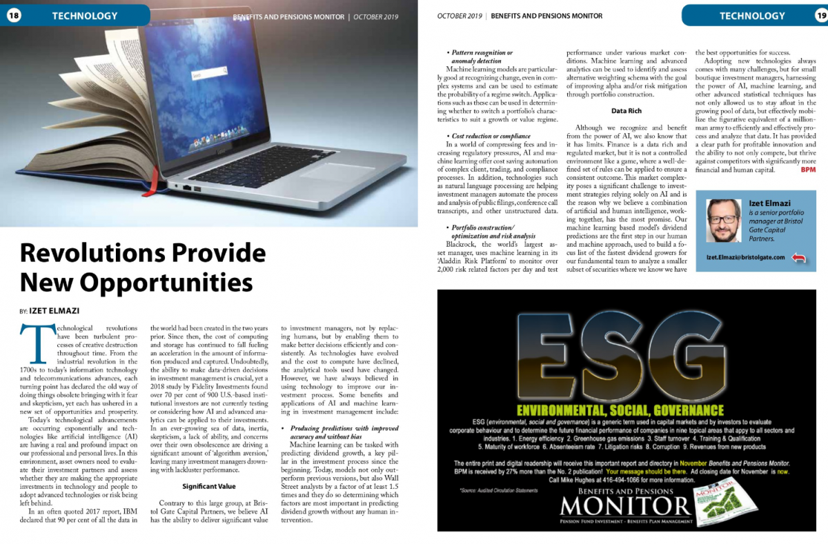 Revolutions Provide New Opportunities Bristol Gate Capital Partners Inc.